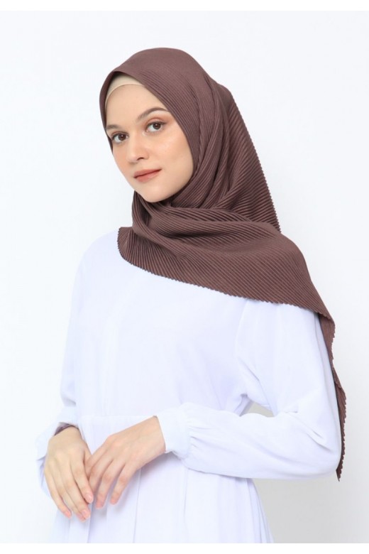 Suria Segitiga Instan Pleats Rosewood